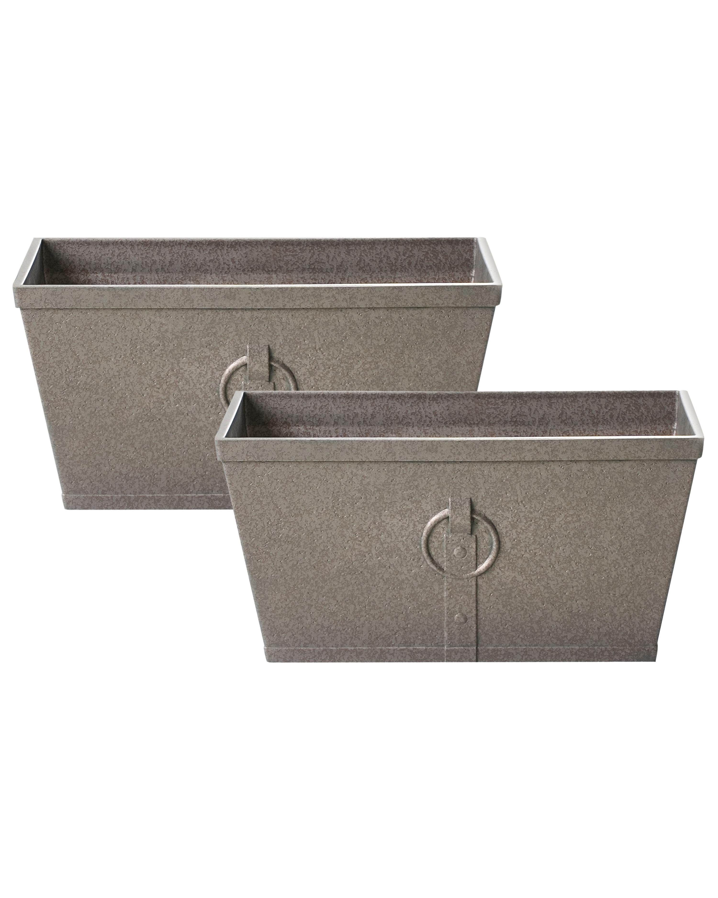 Plant Pot PORIA 60 cm Brown