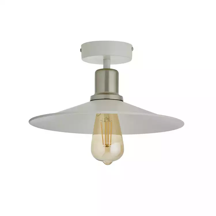 Habitat Pixie Flush to Ceiling Light - Off White