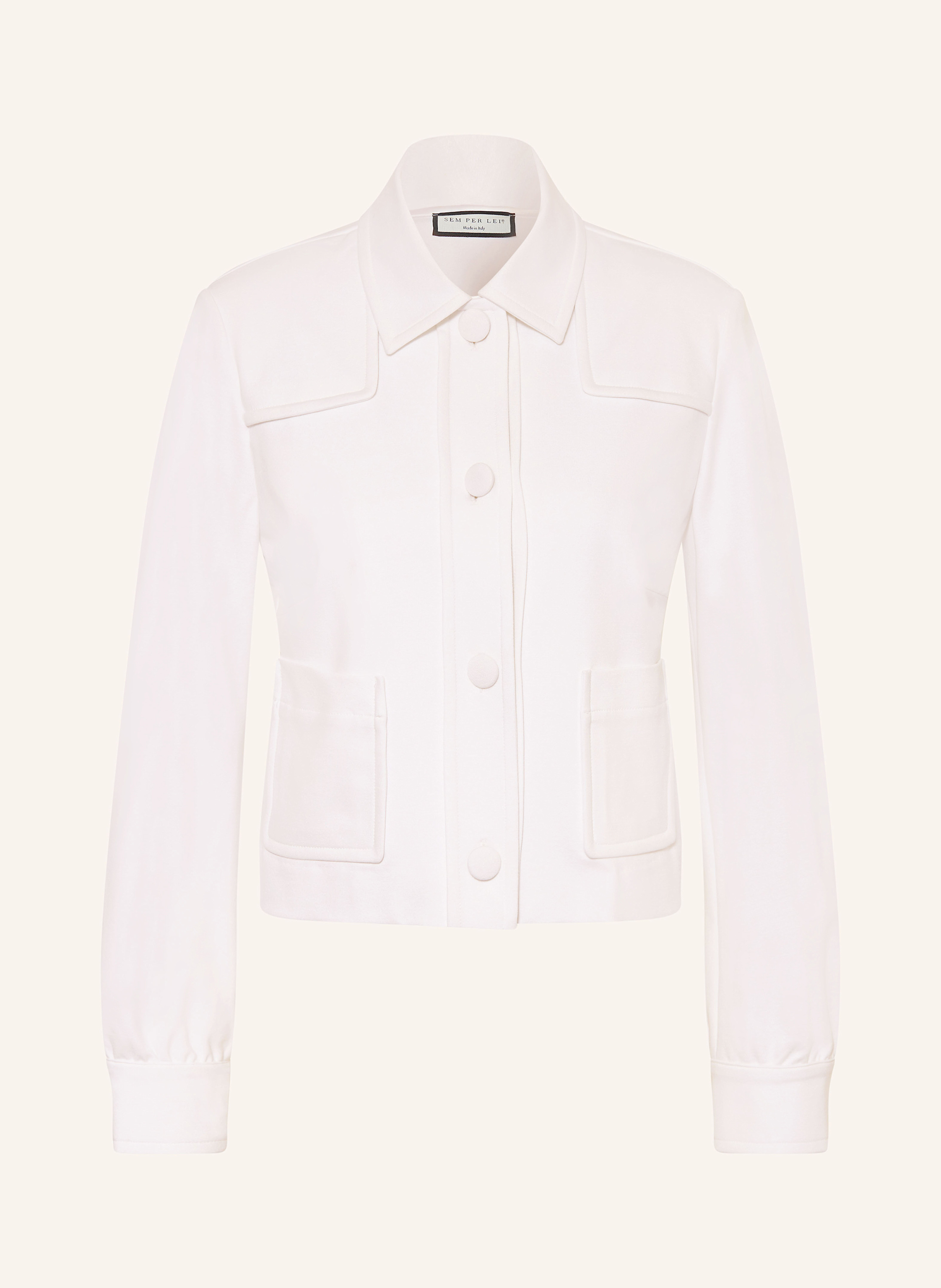 SEM PER LEI Jersey-Kastenjacke