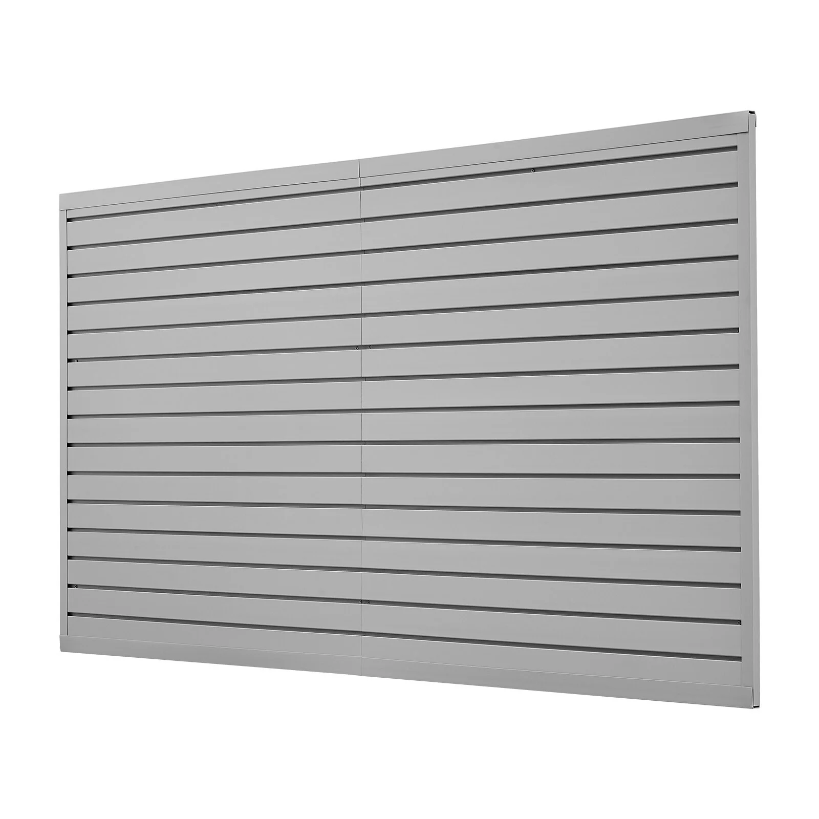 8 x 4 Feet Wall Paneling PVC Garage Slatwall with Accessories Suitable for Both Indoor and Outdoor Use