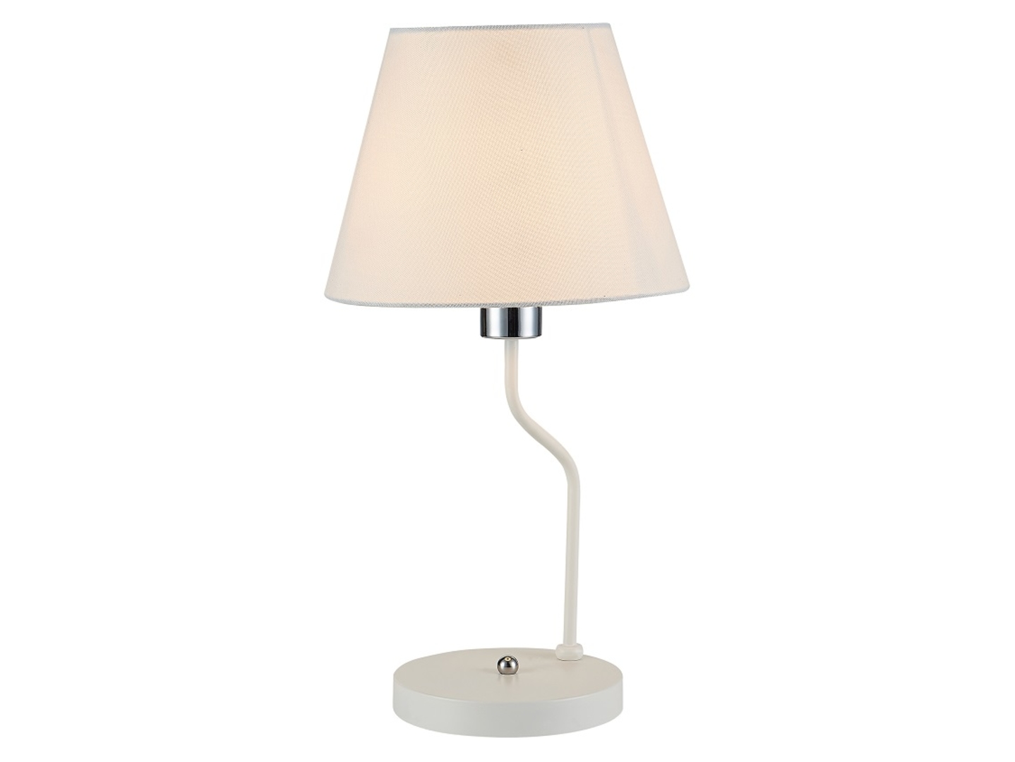 Lampa stołowa York metalowa biała