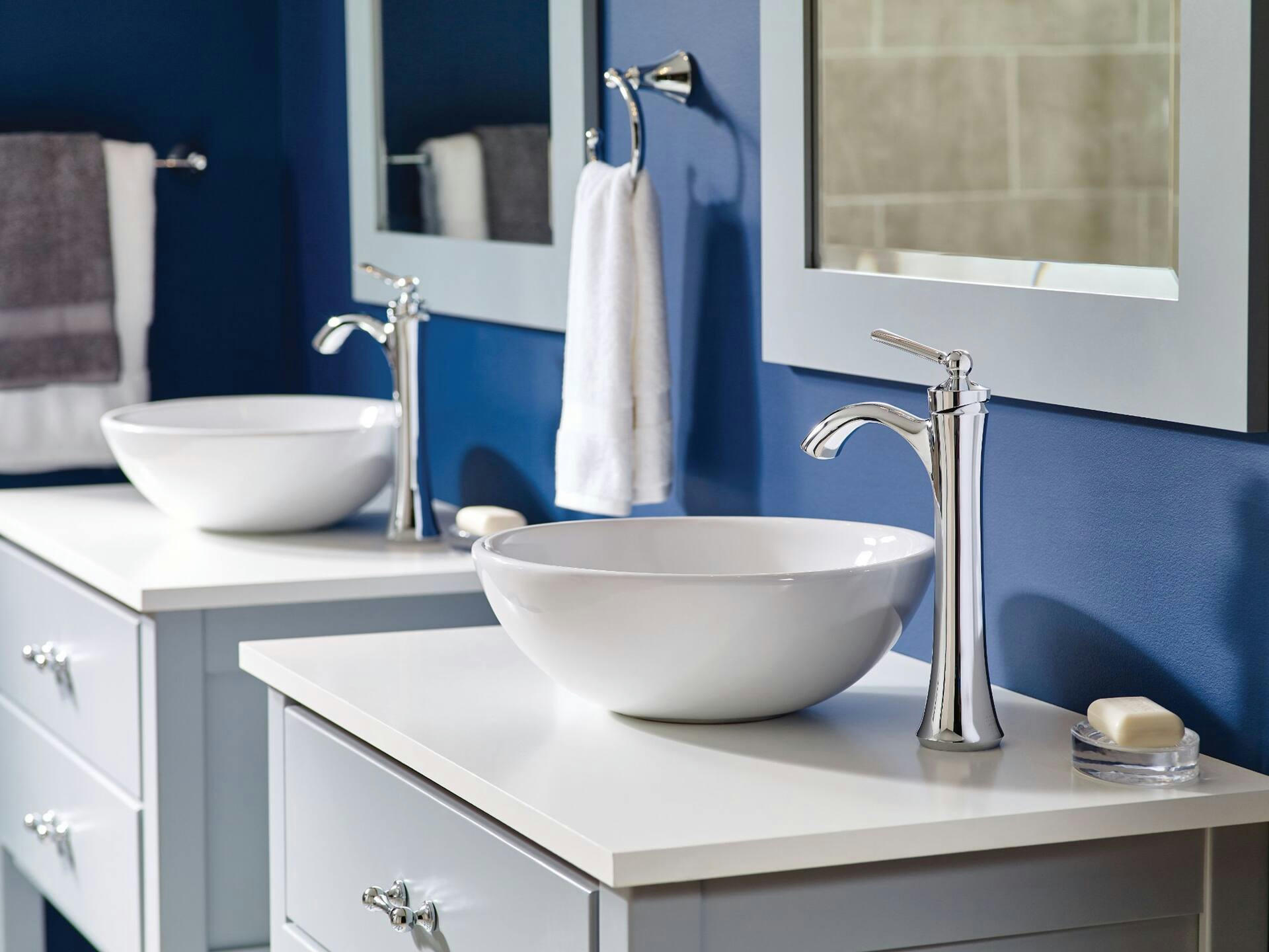 Moen Wynford 1-Handle Vessel Sink Lavatory Faucet, Chrome