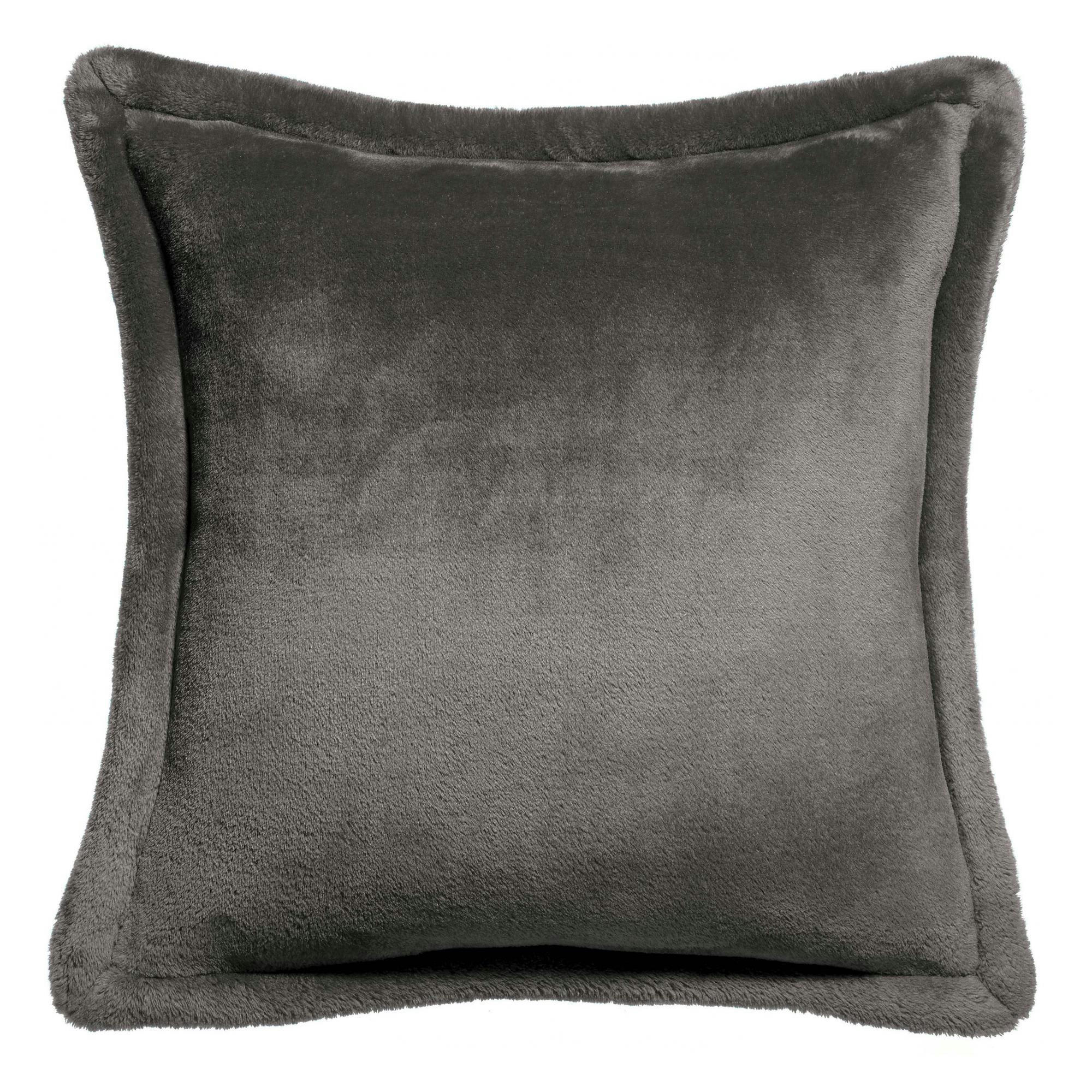 TENDER - Coussin  en polyester asphalte 50 x 50