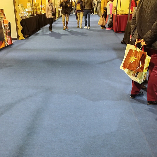 Moquette - Stand Event - Bleu gris - 2 m x 10 ml