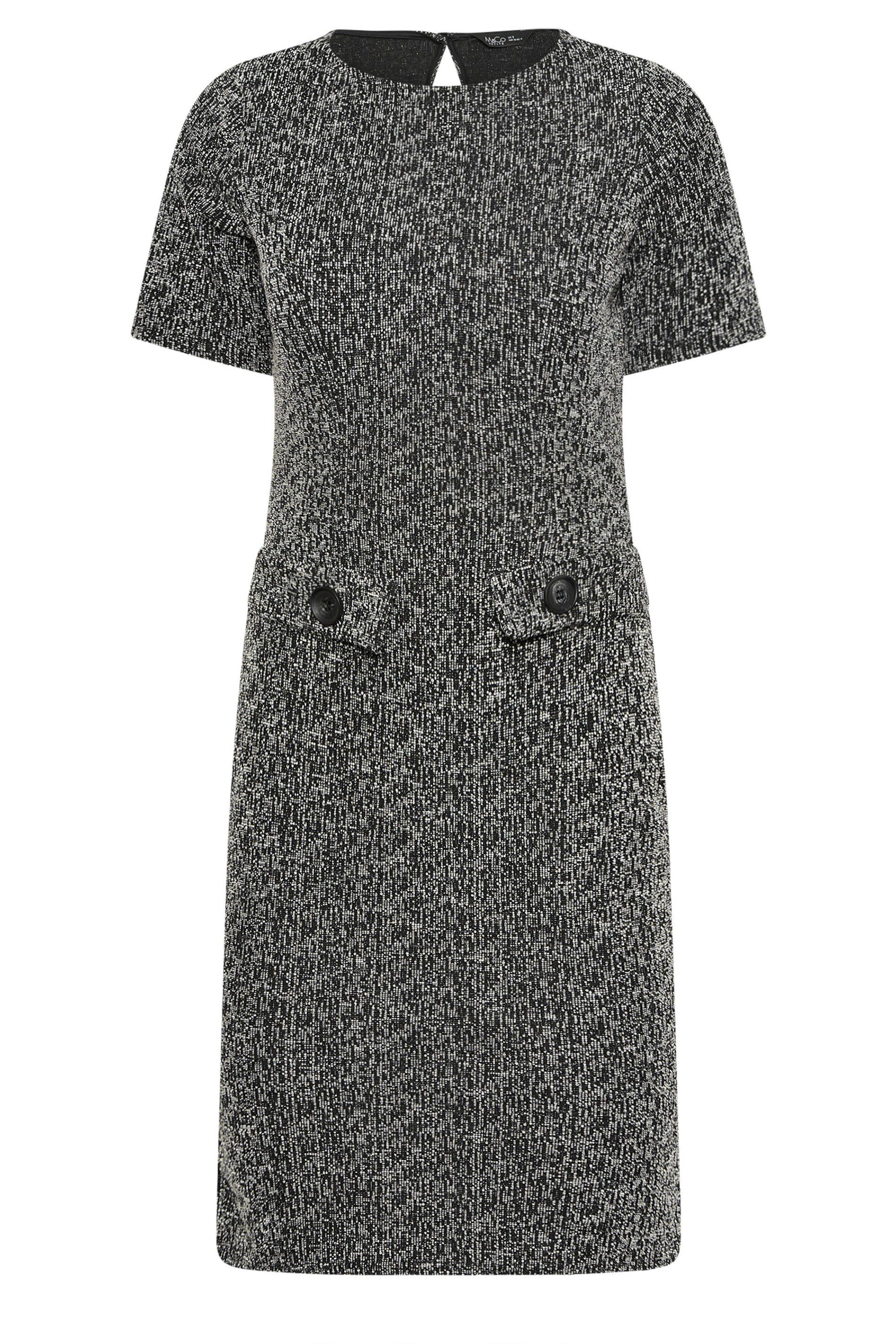 M&Co Petite Jacquard Tailored Dress