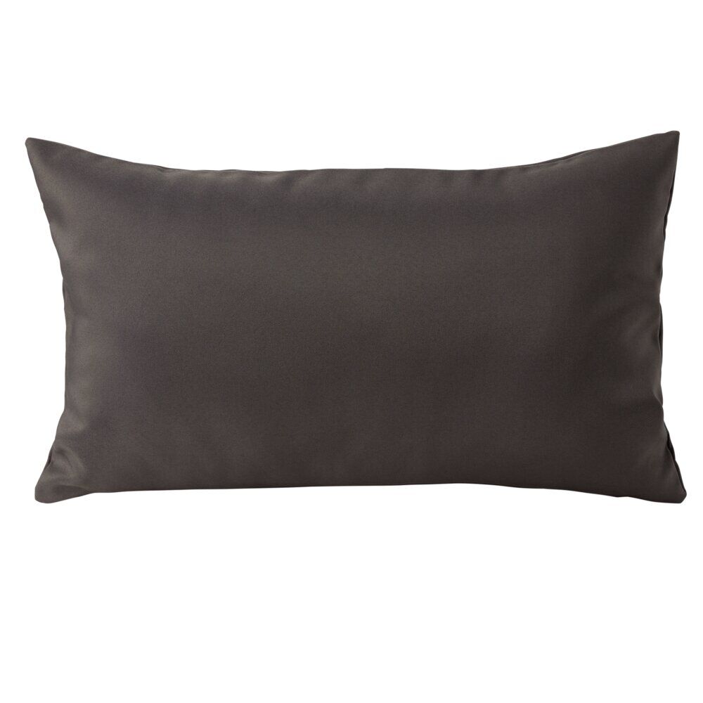 Housse de coussin polyester 30x50cm gris