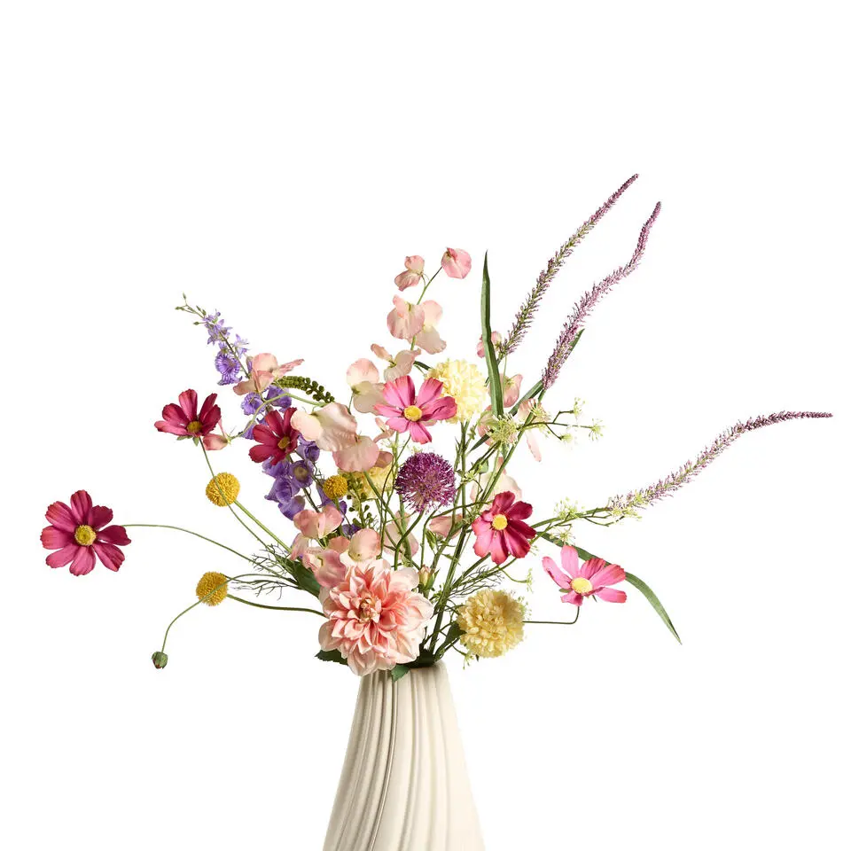 Kunstbloem Tagetes Spray geel - 80 cm