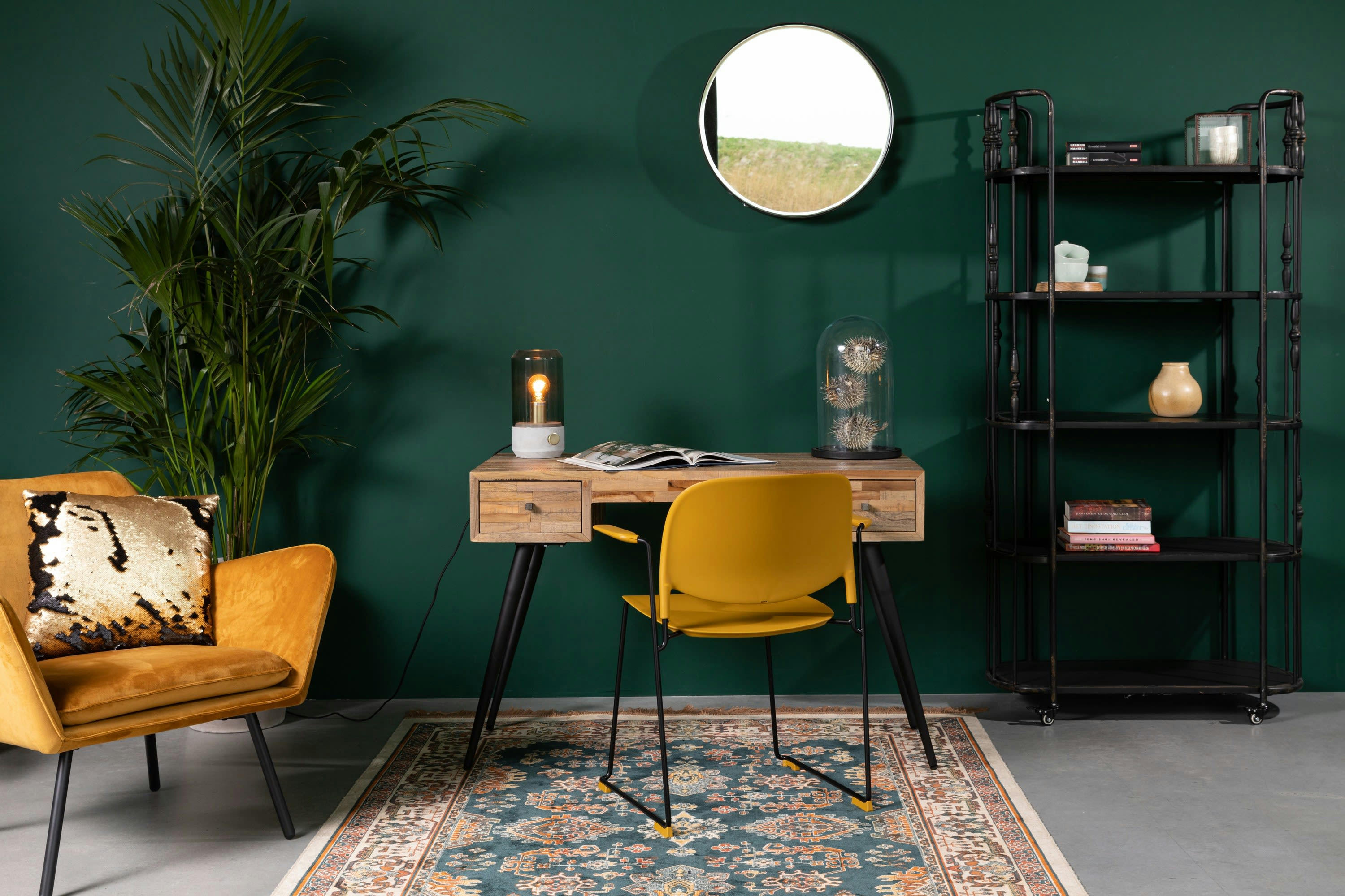 STACKS - Fauteuil en polypropylène ocre