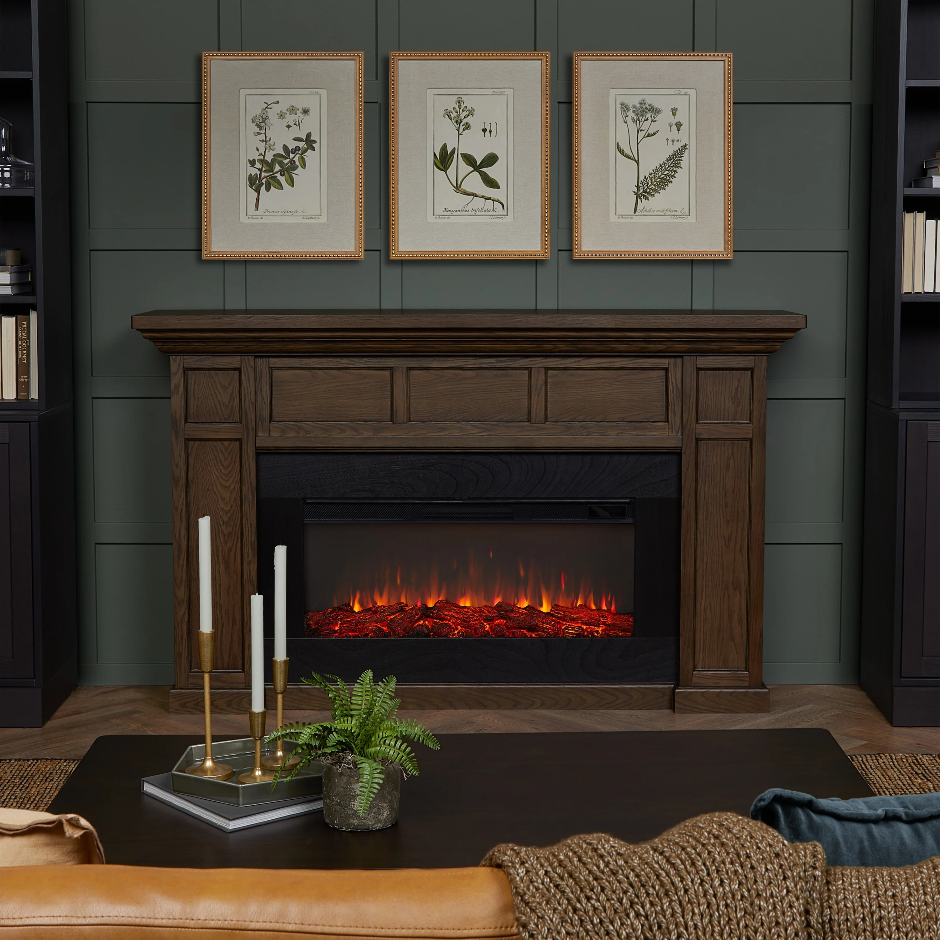 Alcott 75 Landscape Electric Fireplace by Real Flame