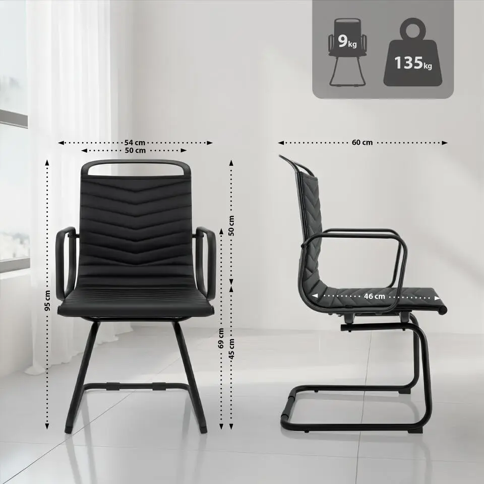 CLP Eetkamerstoel Tomkin Kunstleer - zwart