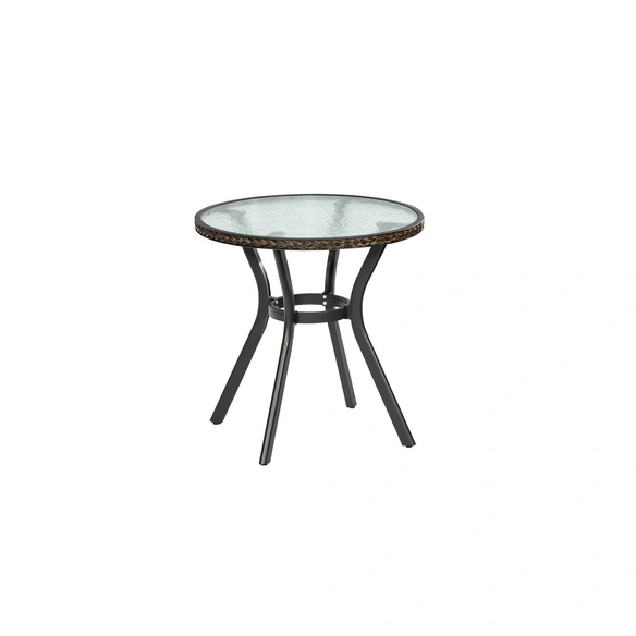 Gartenmöbelset »Roma«, 3-tlg., stapelbar, Aluminium/Kunststoffgeflecht