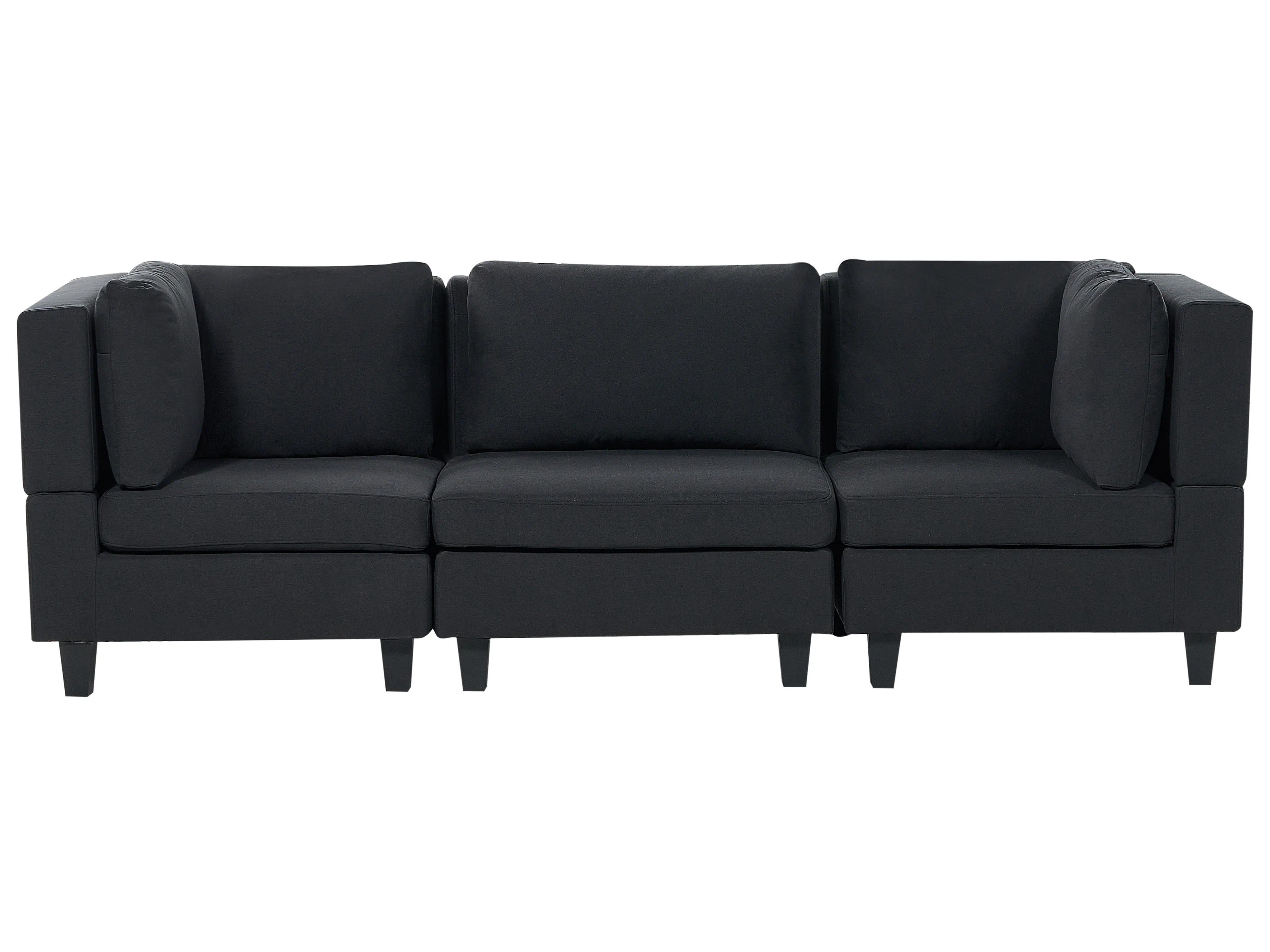 Ottoman UNSTAD Fabric Black