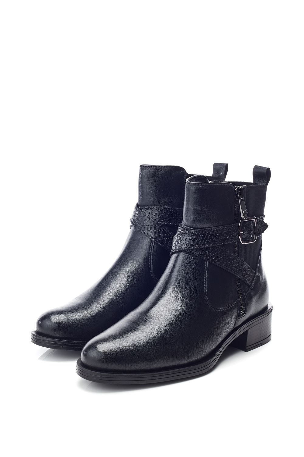 Moda In Pelle Oloron' Leather Ankle Boots