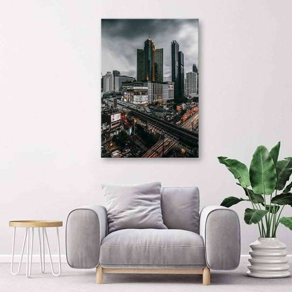 Feeby Obraz na płótnie Chmury nad miastem 40x60