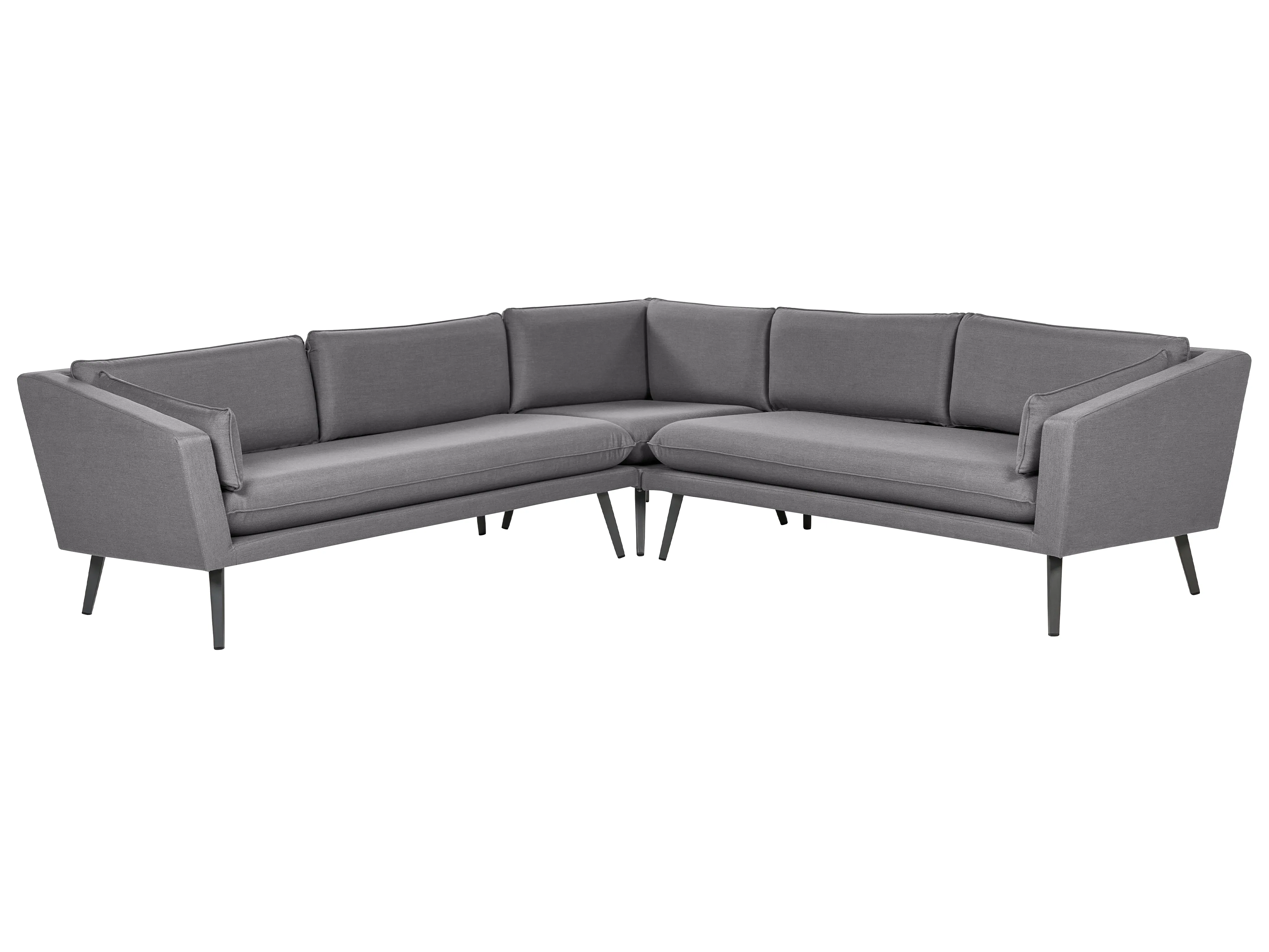 Garden Corner Sofa 5 Seater LORETELLO Grey