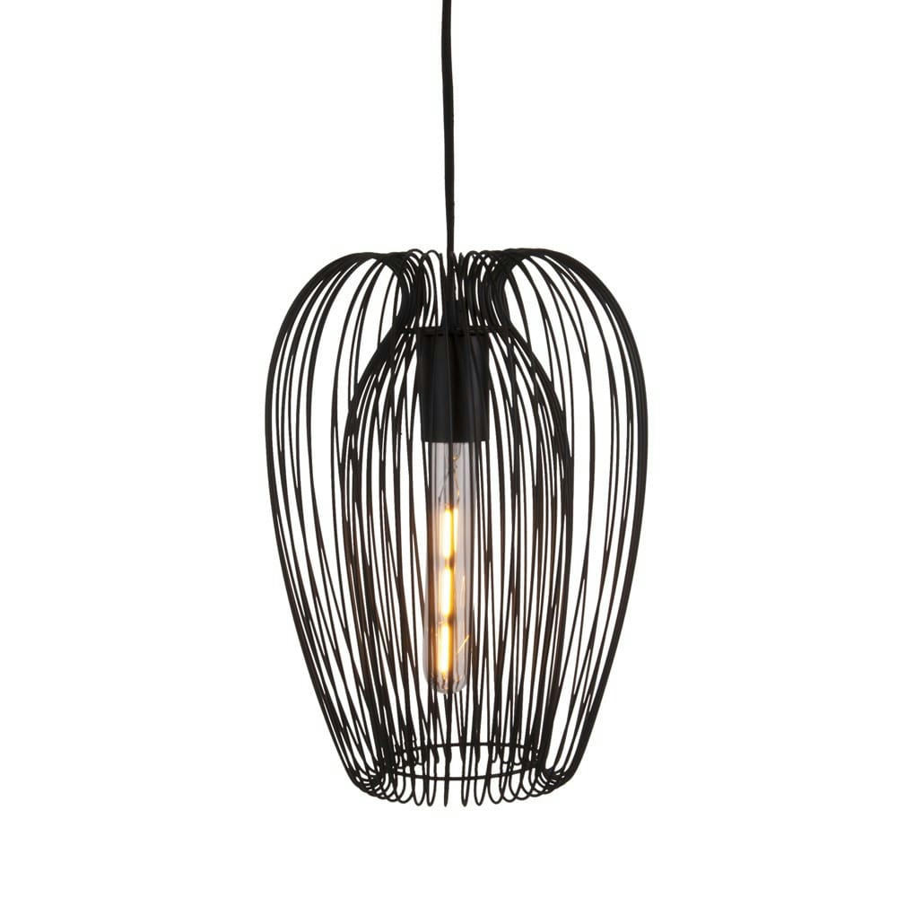 LUCID - Suspension en métal noir H33cm
