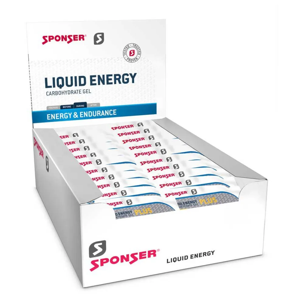 Sponser Sport Food Liquid Plus energy gels box 35g 40 units