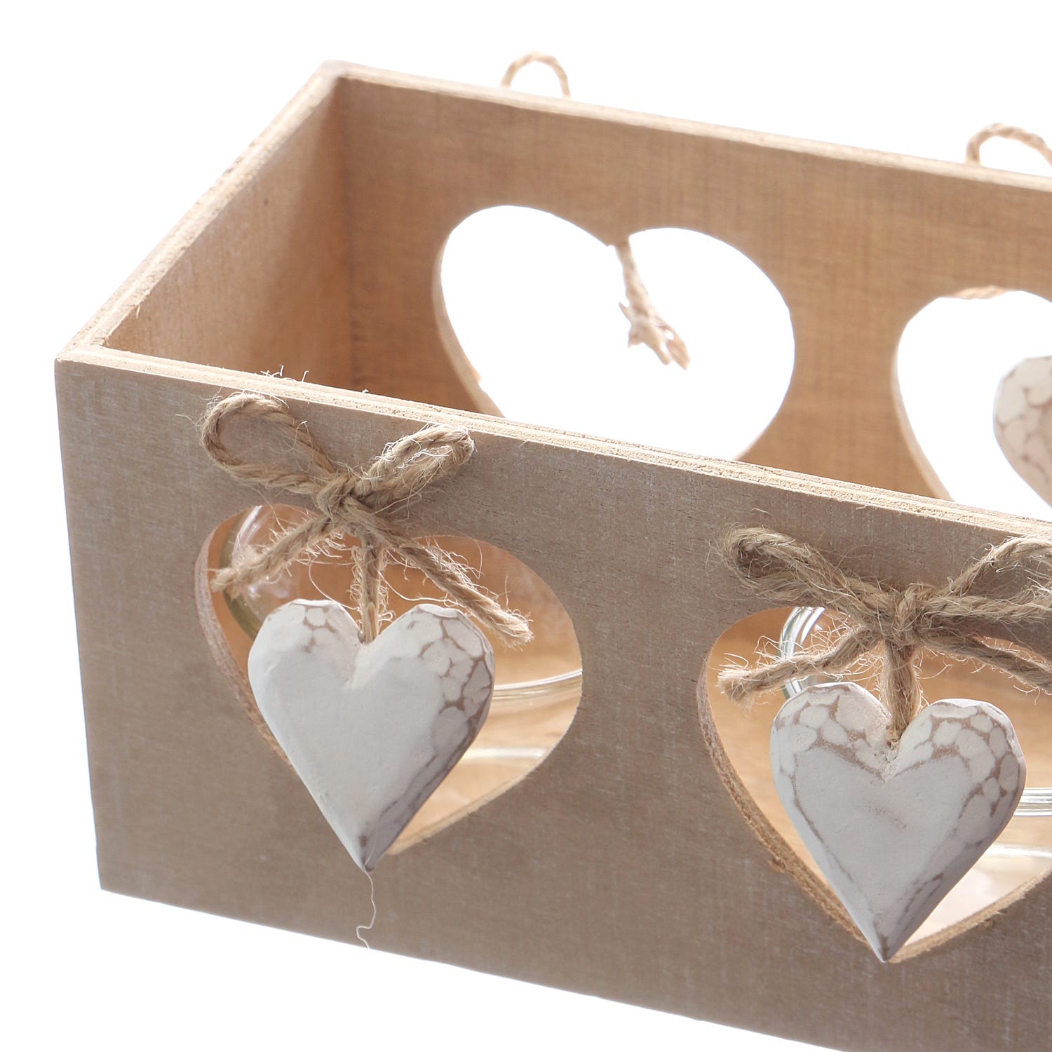 Portacandele In legno, per 2 tealight