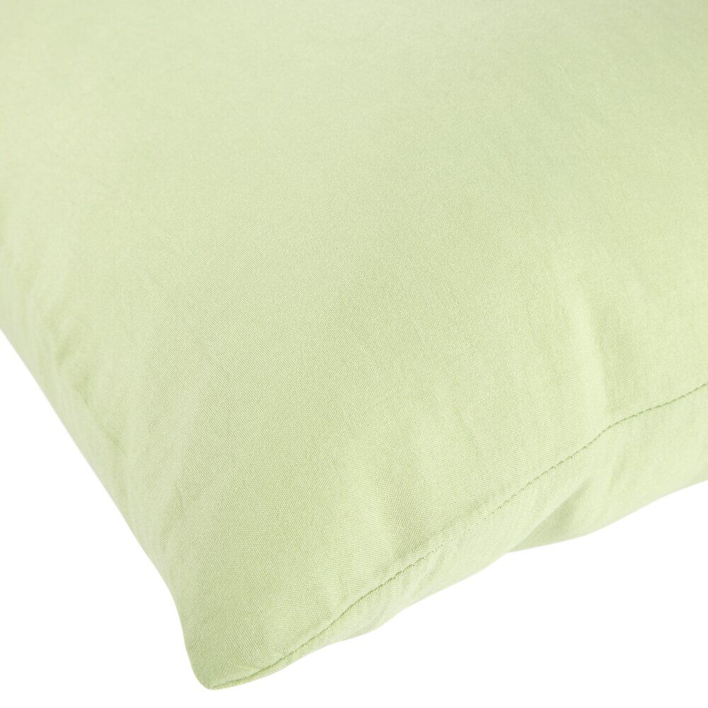 Taie d'oreiller carrée 63x63cm polyester uni (3 modèles)