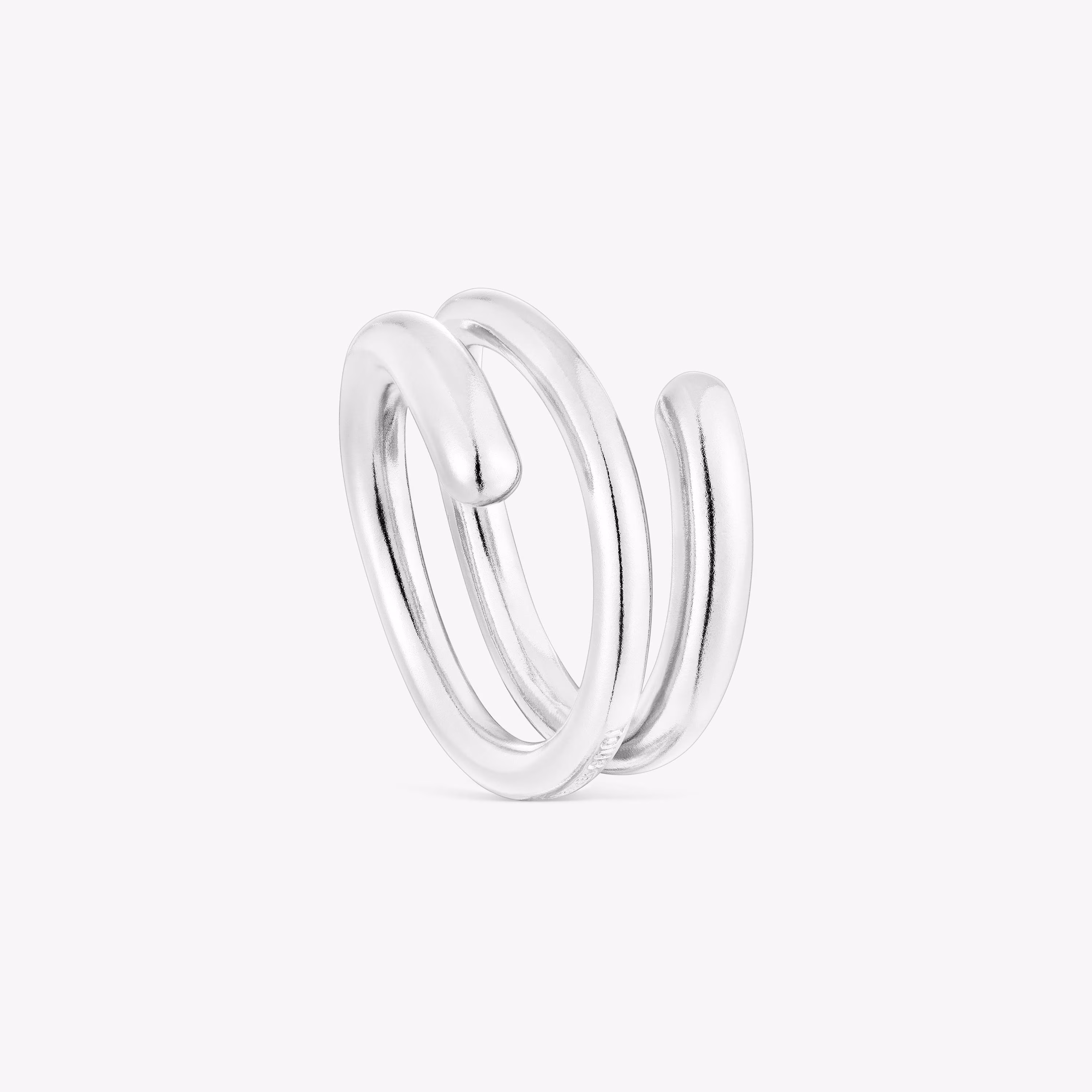 Anillo espiral de plata New Hav