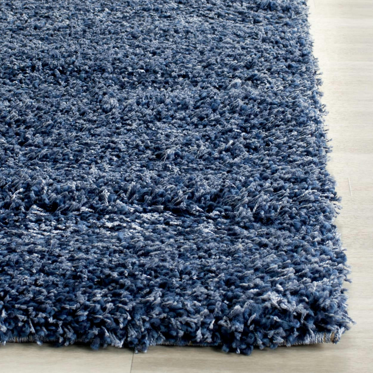CALIFORNIA SHAG - Tapis de salon interieur en bleu marine, 122 x 183 cm