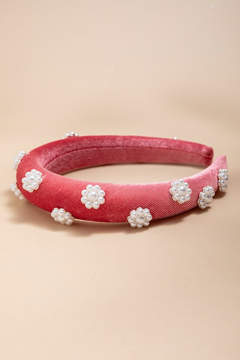 Mary Pearl Flower Headband