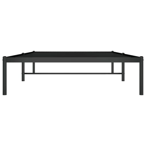NNEVL Metal Bed Frame Black 107x203 cm