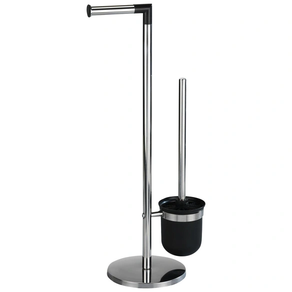 Stand-WC-Garnitur »Parus«, Edelstahl/Kunststoff, schwarz