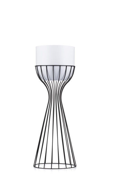 Kwietnik stojący z osłonką LOFT 56 cm metalowy
