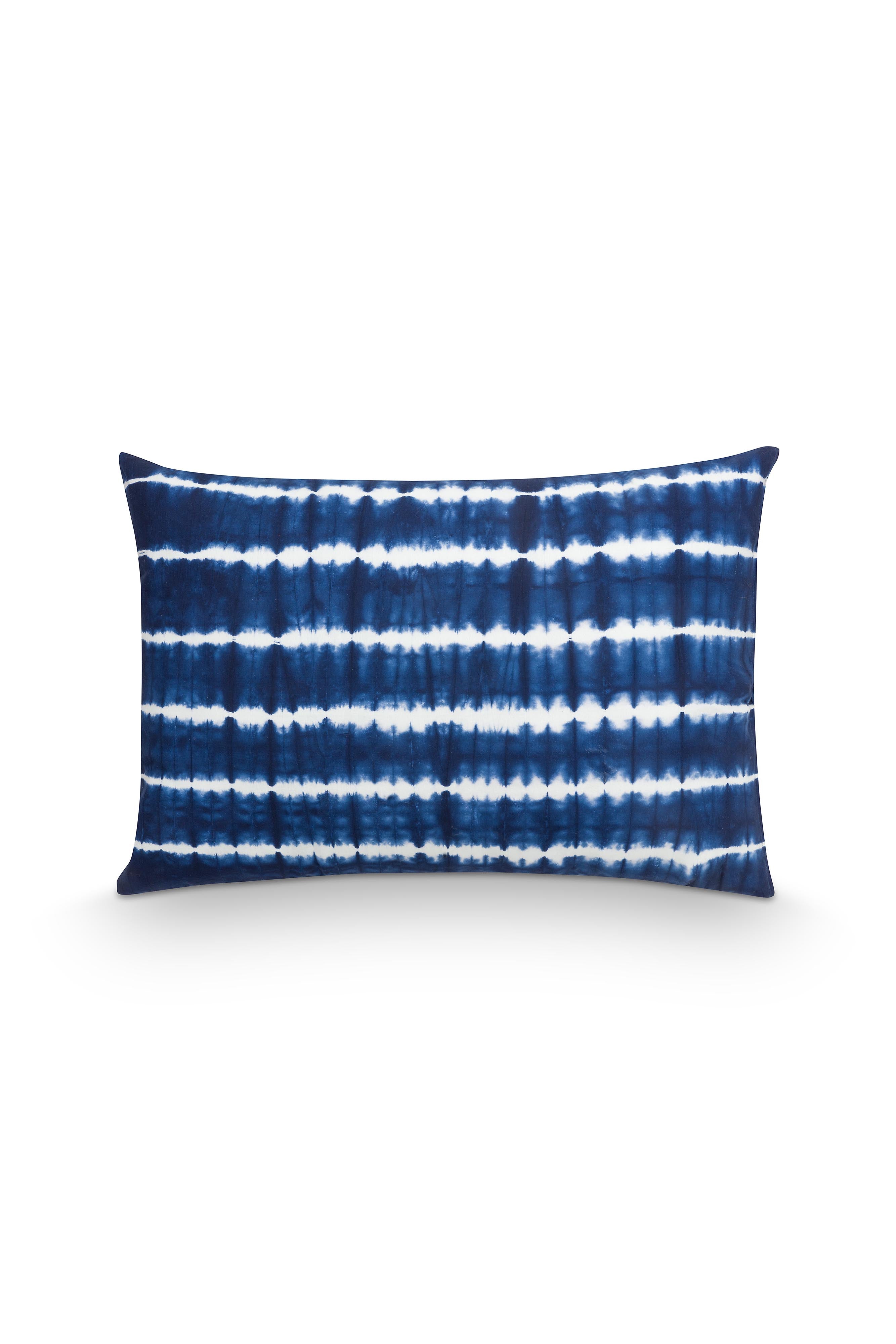 vtwonen - Sierkussen Tie Dye - Blauw, Wit - 50x70cm