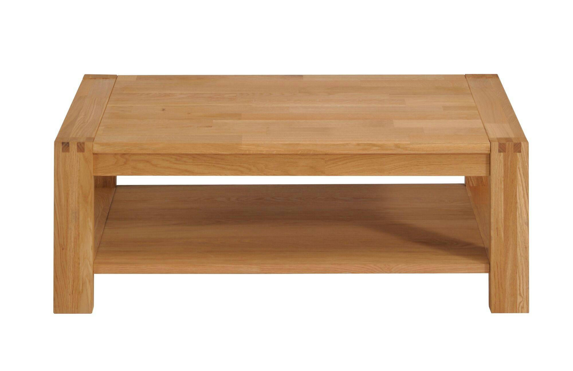 LUMINESCENCE - Table basse en bois naturelle finition chêne huilé