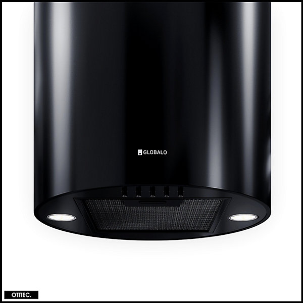 Hotte Îlot Aspirante Silencieuse - 39 cm - 570 m3/h - LOBELIO - Noir