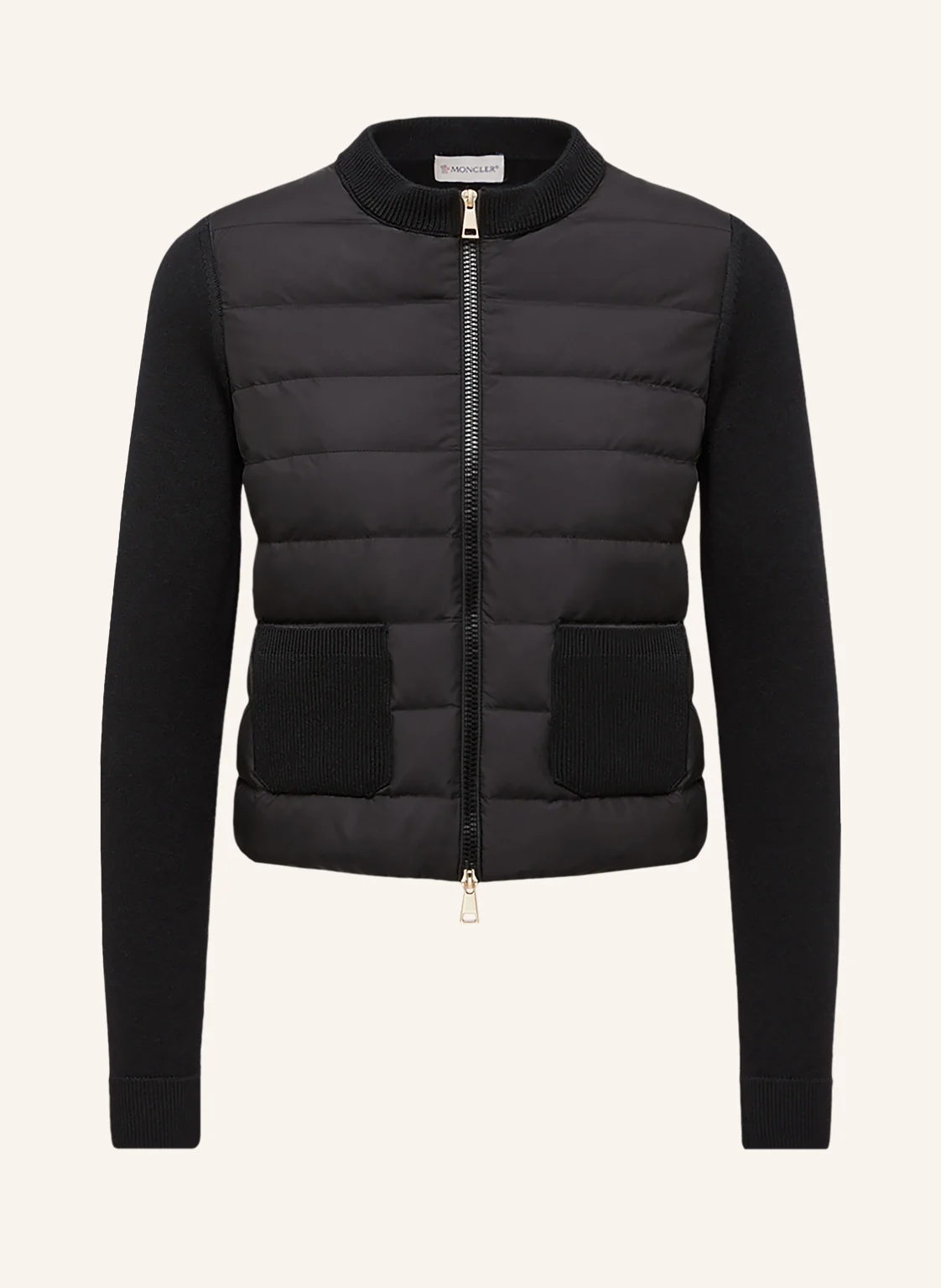 MONCLER Lightweight-Daunenjacke im Materialmix