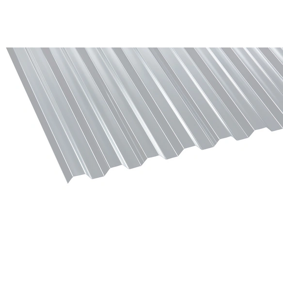 Dachplatte, 2000x1040x0,8 mm (LxBxS), Polycarbonat, transparent