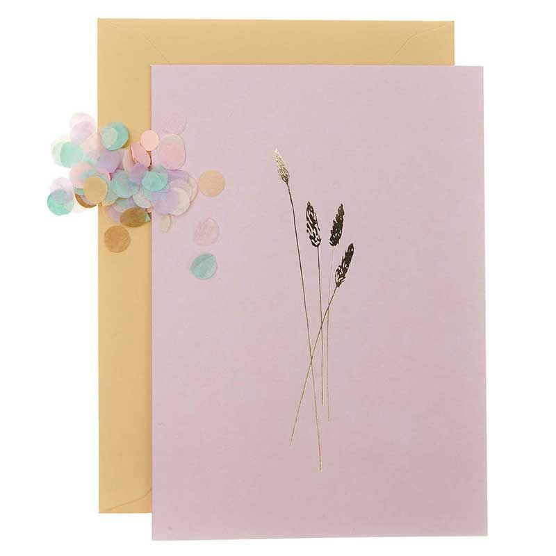 FLORALE - Carte florale rose DIY à personnaliser