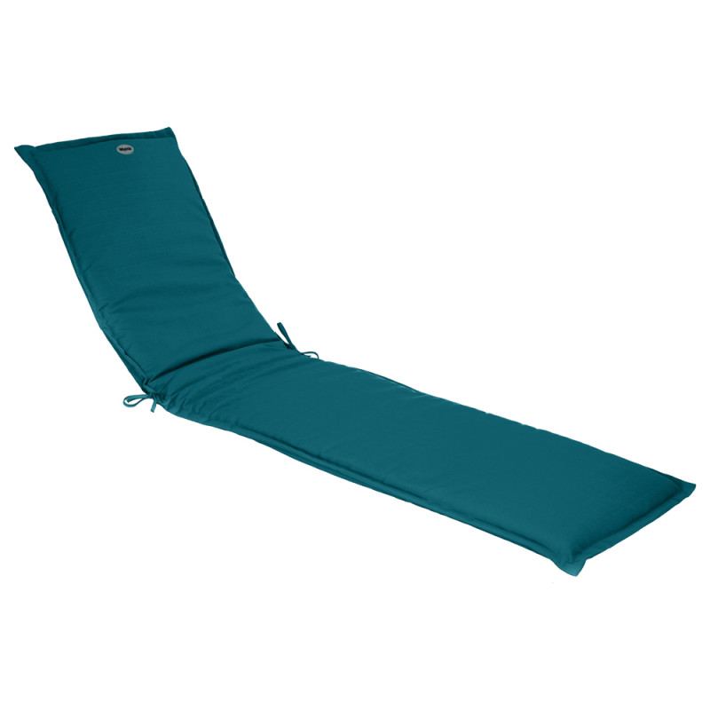 Coussin pour lit de soleil Koraï bleu canard 190 x 60 cm