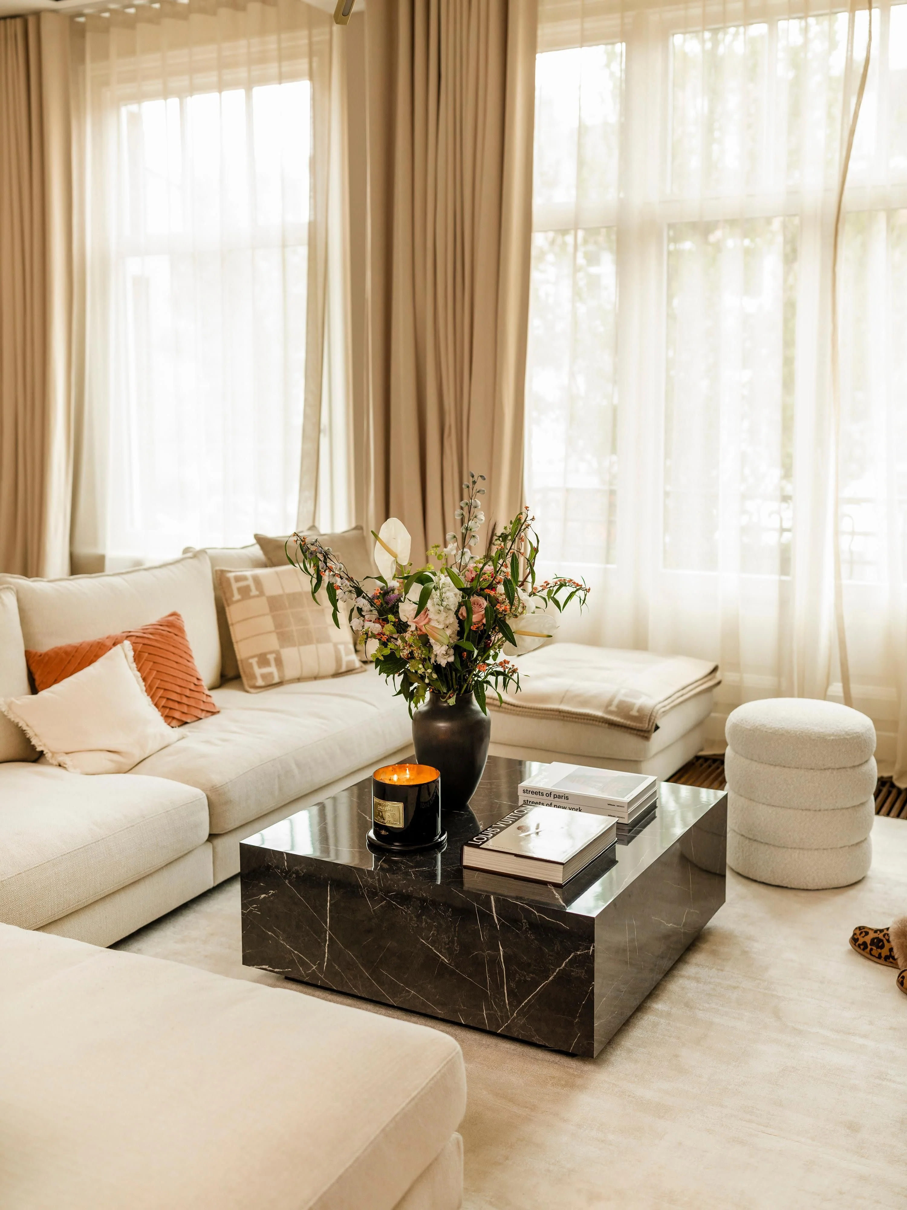 Couchtisch Lesley in Marmor-Optik