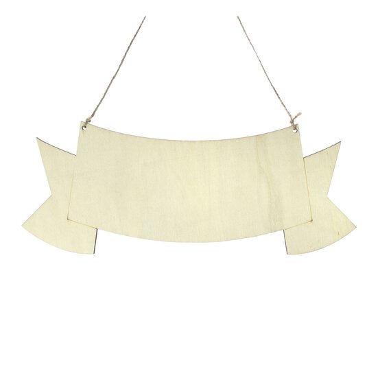 Hanging Wooden Sign 30cm x 12cm