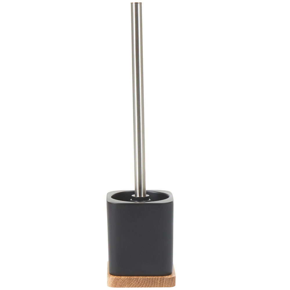 Brosse WC couleur bois et noir
