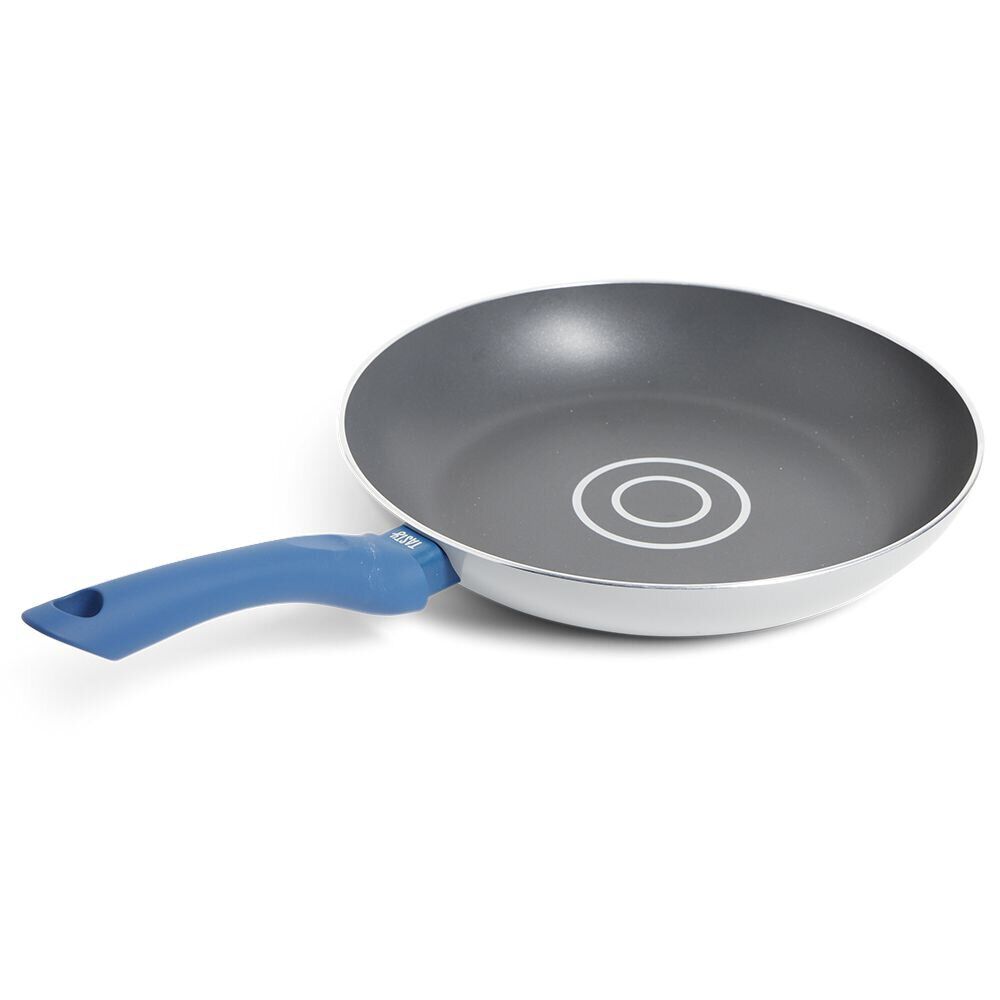 Poêle tous feux Ø28cm aluminium gris et bleu