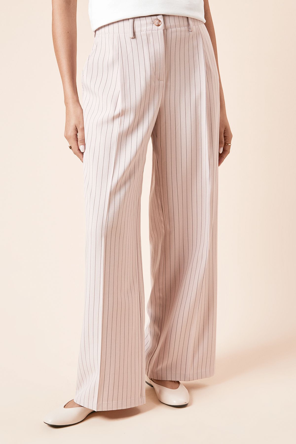 Dorothy Perkins Pinstripe Wide Leg Trouser