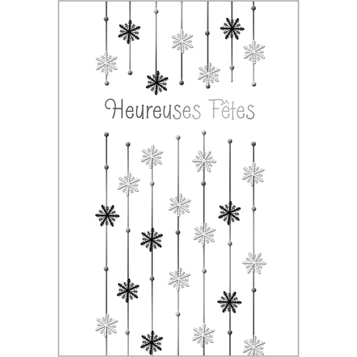 - Carte De Voeux Heureuses Fêtes Pluie De Flocons