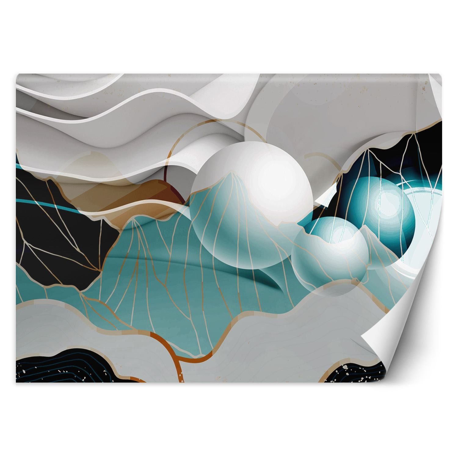Feeby Fototapeta, Abstrakcja z kulami 3D 150x105