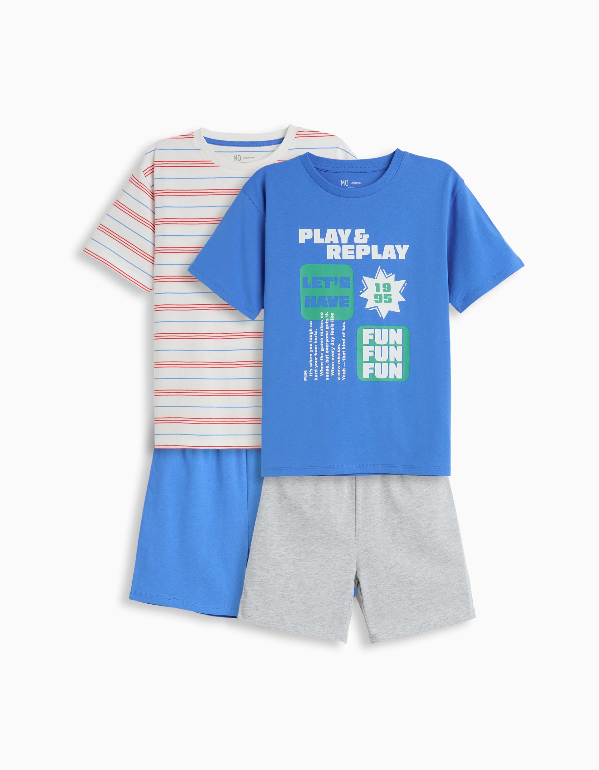 Pack 2 Pijamas, Menino, Azul