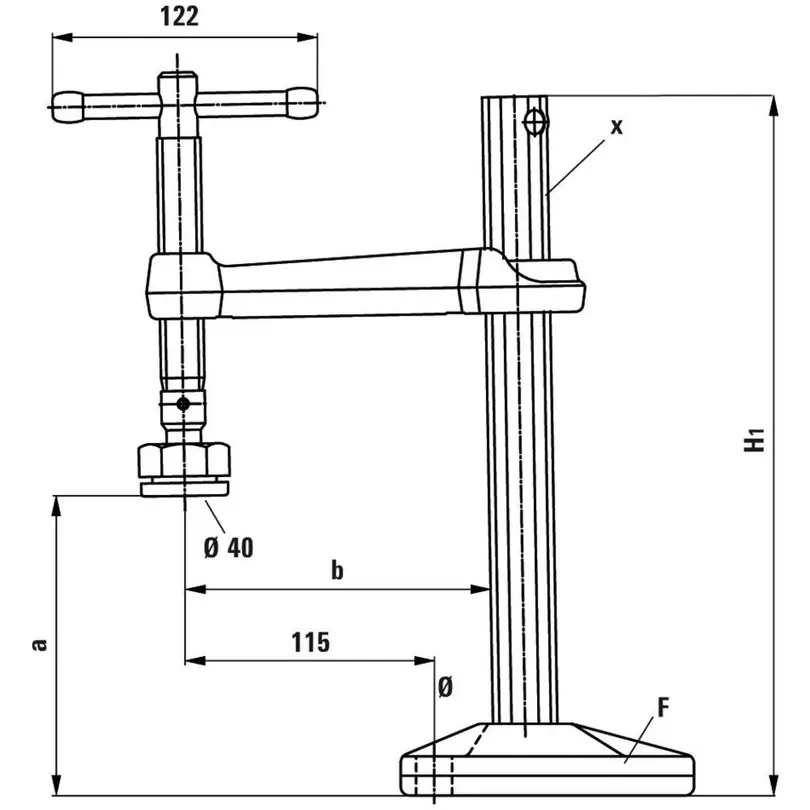 Zwinge Maschinentischspanner