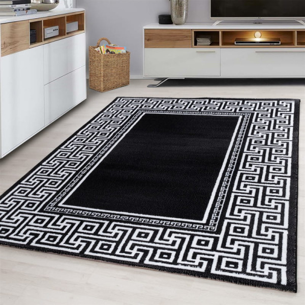 Dywan nowoczesny Parma czarno-kremowy 120 cm x 170 cm