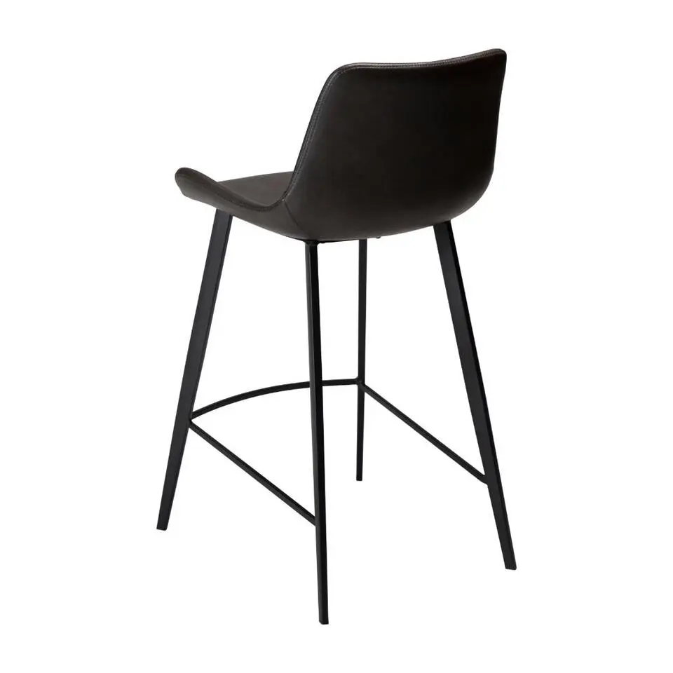 Hioshop Hype Dan-Form counterstoel PU-kunstleer grijzig