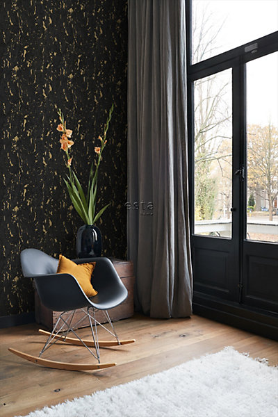 ESTAhome papier peint liège noir et or 50 x 900 cm