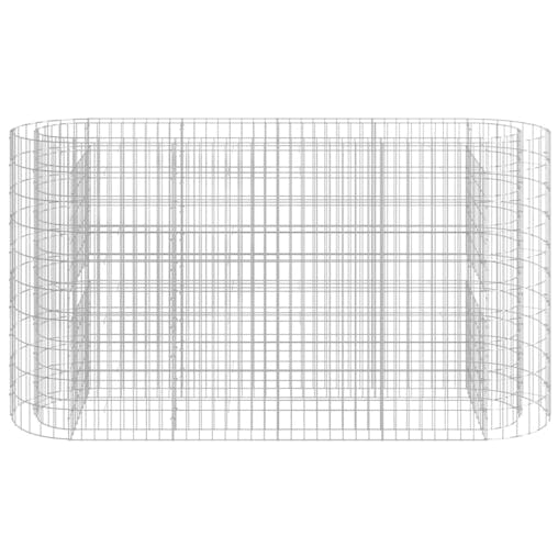 NNEVL Gabion Raised Bed Galvanised Iron 190x50x100 cm