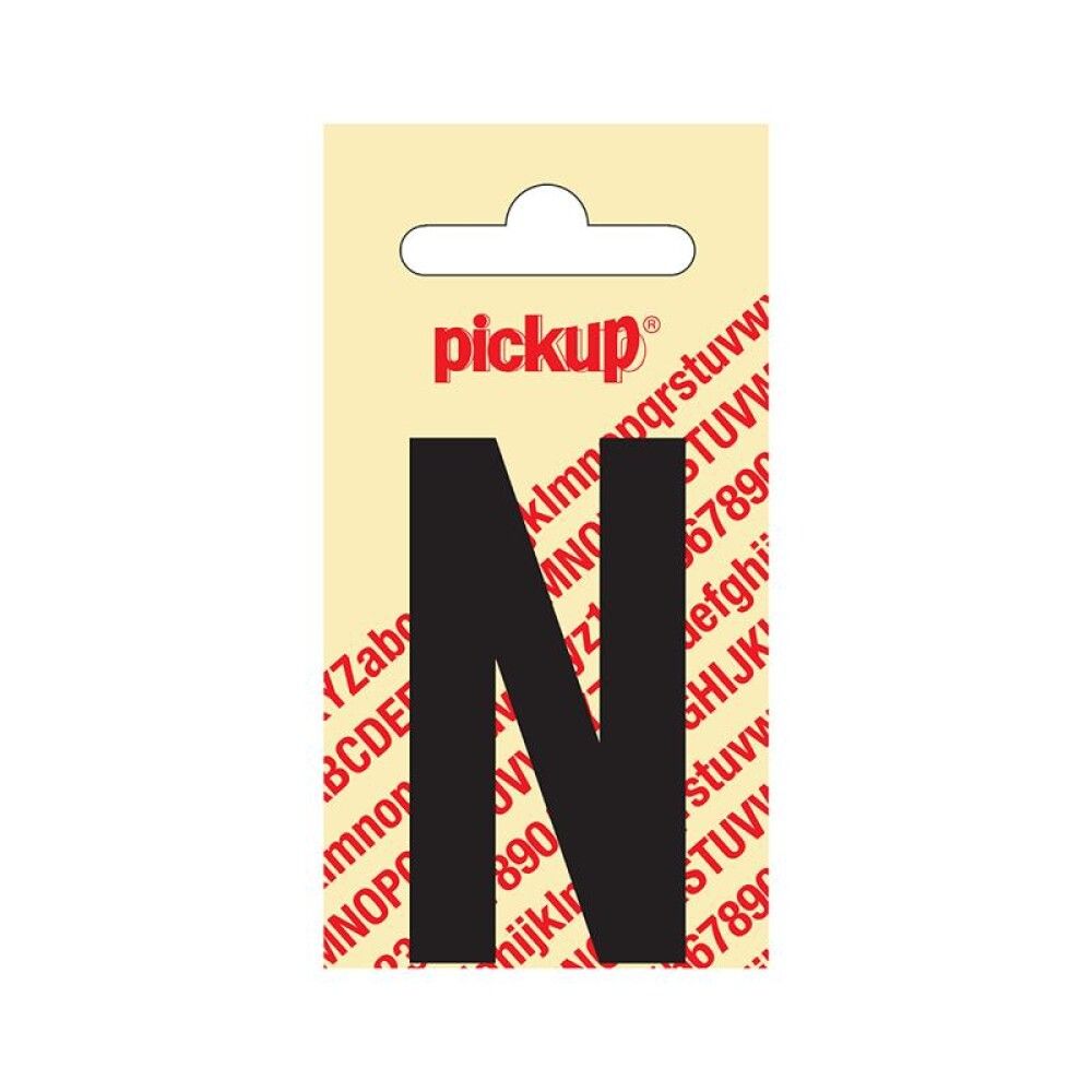 BOKSTAV PICKUP NOBEL N 60 MM SVART